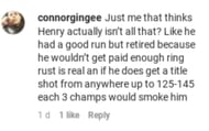 One fans reaction to the claim